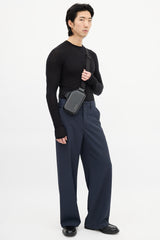 Rimowa Black Aluminum Sling Clutch Bag