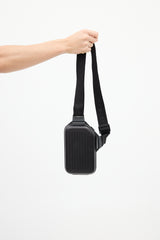 Rimowa Black Aluminum Sling Clutch Bag