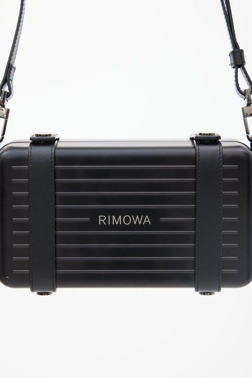 Rimowa Black Personal Clutch On Strap Bag