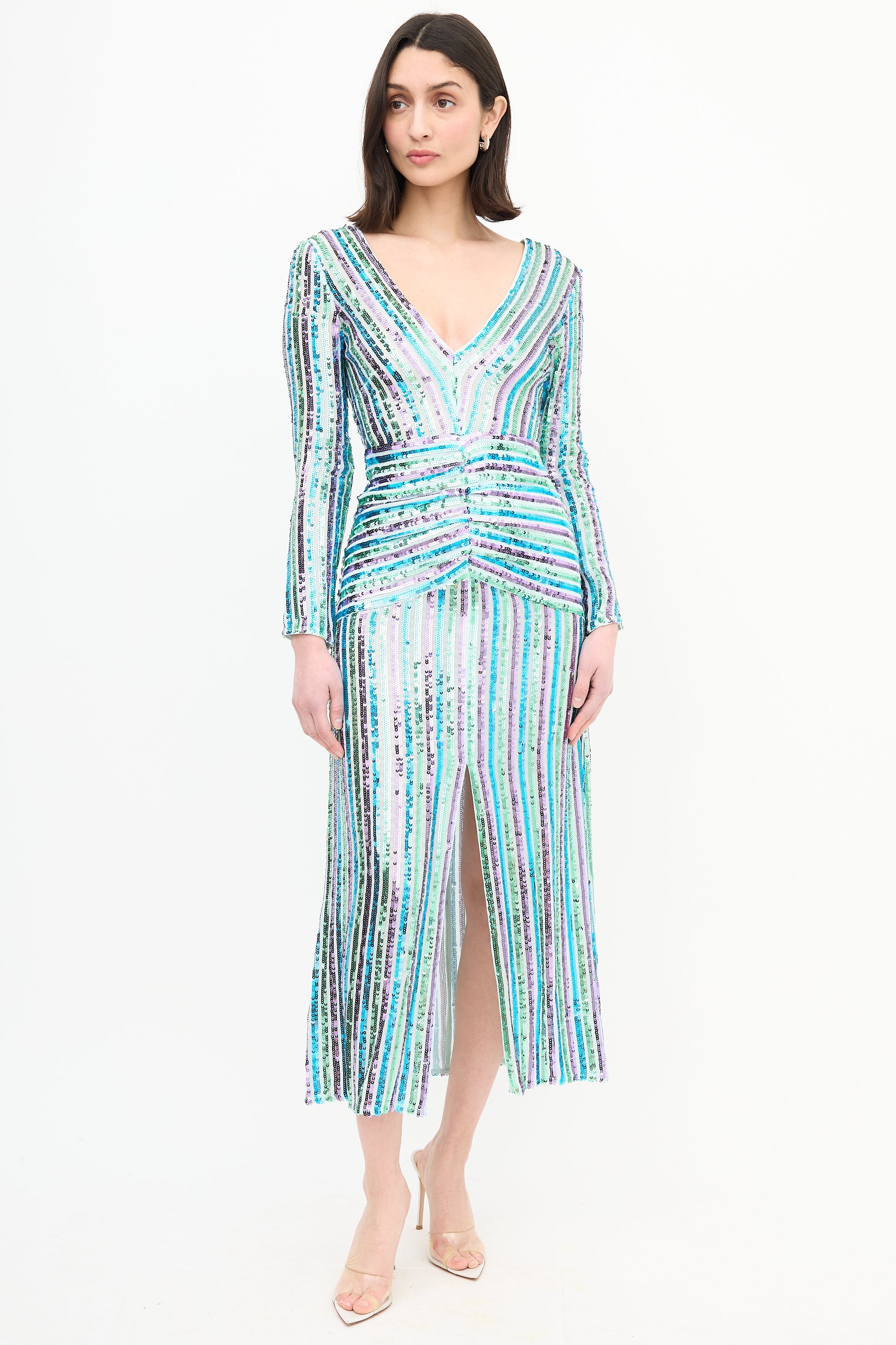 Rixo // Emmy Sequin Stripe Dress VSP Consignment Rixo // Emmy Sequin Stripe Dress VSP Consignment