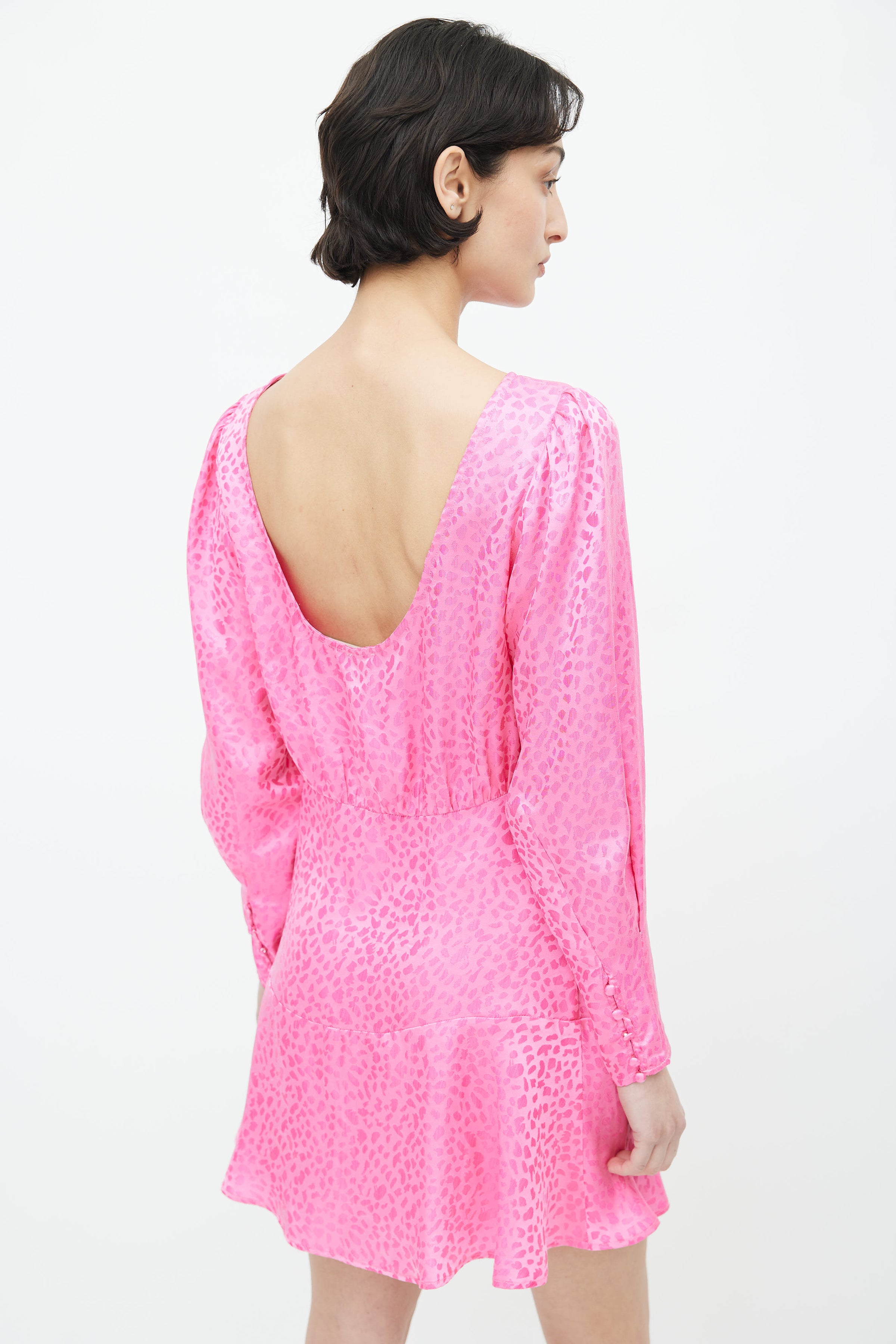 rixo pink sequin dress Christabel sequined minidress in pink - Rixo