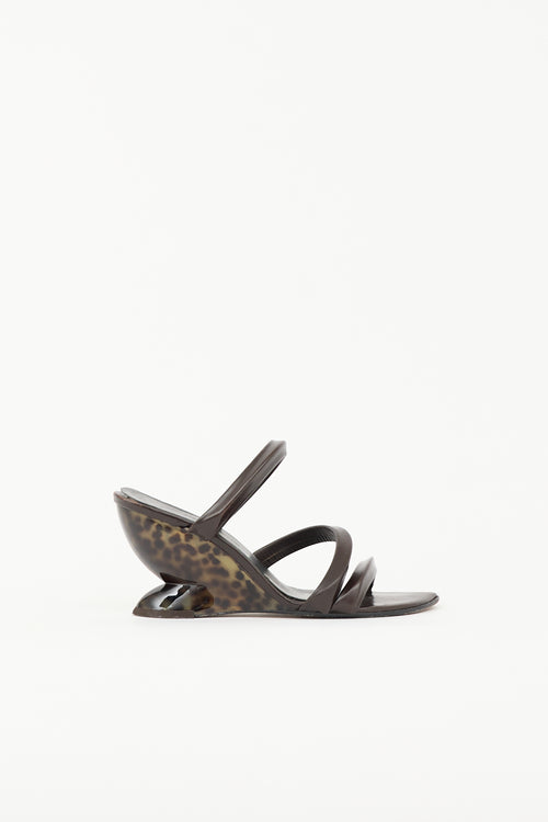 Clergerie Sculptural Wedge Sandal