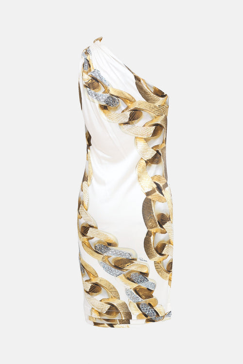 2009 One Shoulder Printed Dress