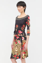 Roberto Cavalli Class Printed Drawstring Dress