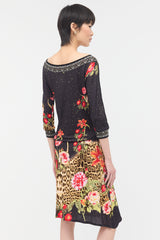 Roberto Cavalli Class Printed Drawstring Dress