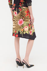 Roberto Cavalli Class Printed Drawstring Dress