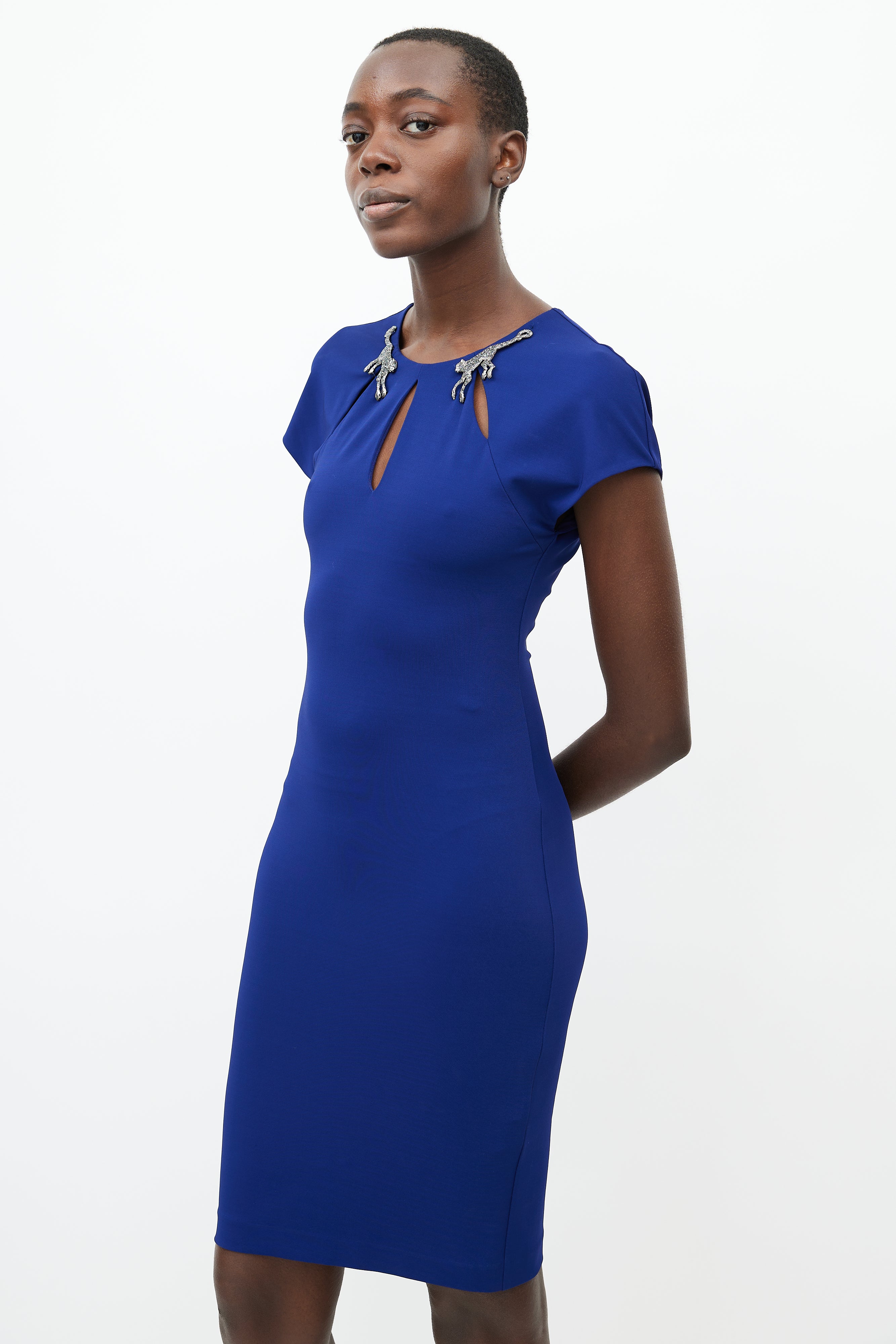 electric blue shift dress Buy Valiant Balloon Sleeves Shift Dress - Electric Blue Color | Dresses for Women