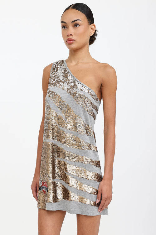 Roberto CavalliSequin Mini Dress