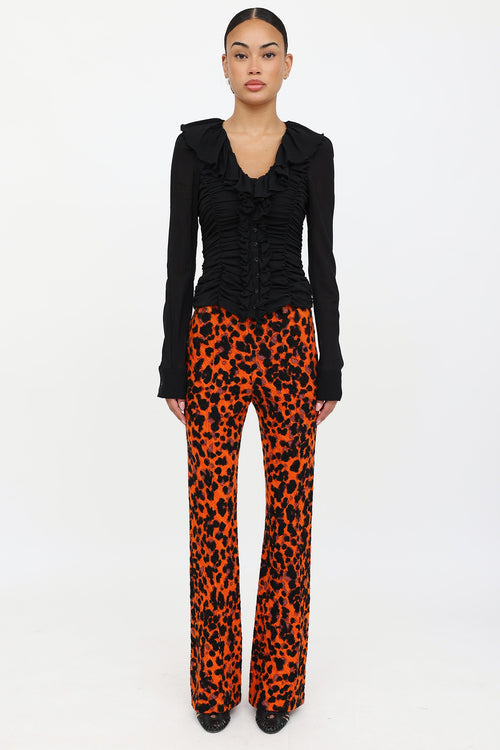Just CavalliFW 2007 Ruched Longsleeve Top