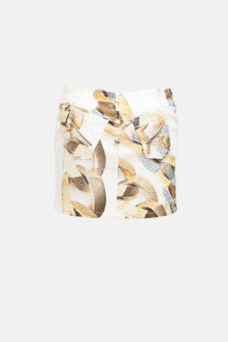 SS 2009 Chain Print Mini Skirt