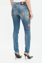 Roberto Cavalli Embroidered Jeans