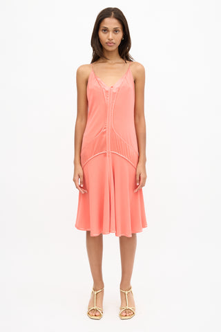 Roberto Cavalli Silk Crepe Panel Dress