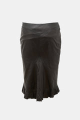 Roberto Cavalli Vintage Leather Midi Skirt