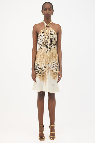 Roberto Cavalli SS 2002 Silk Printed Dress