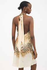 Roberto Cavalli SS 2002 Silk Printed Dress