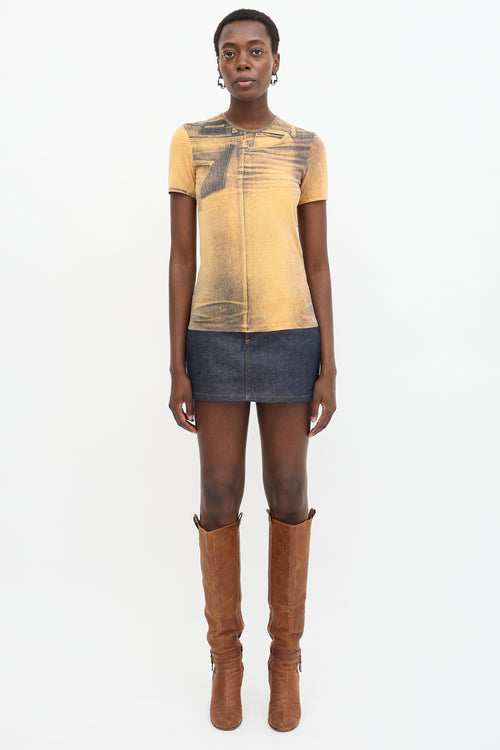 Roberto Cavalli Vintage Trompe L'Oeil T-Shirt