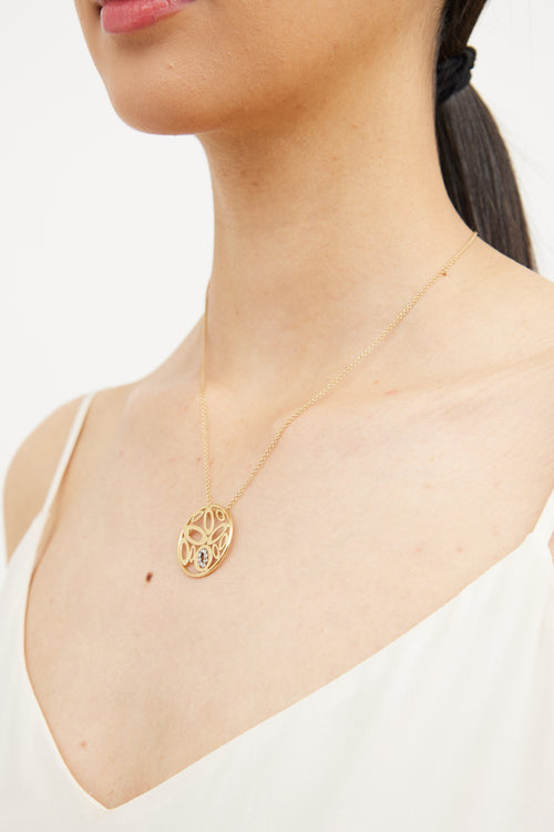 18K Gold Diamond Necklace