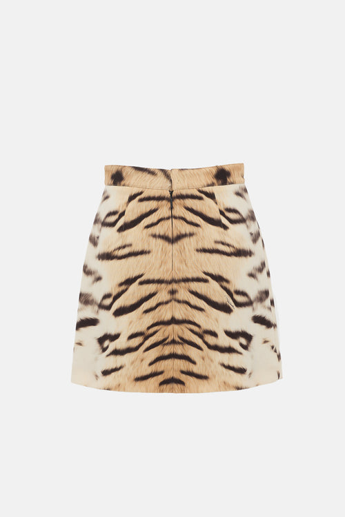 Roberto Cavalli 2000 Printed Mini Skirt
