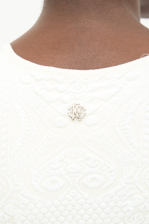 Roberto Cavalli Knit Jacquard Dress