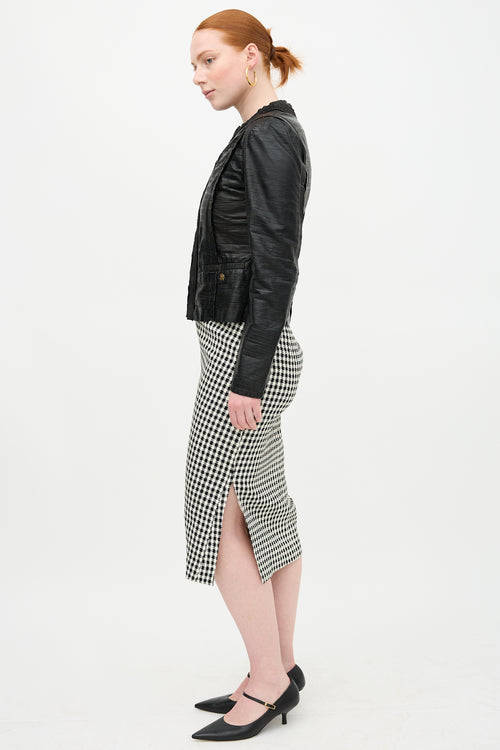 Roberto Cavalli Leather Biker Jacket