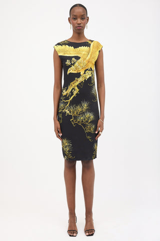 Roberto Cavalli Printed Sheath Dress