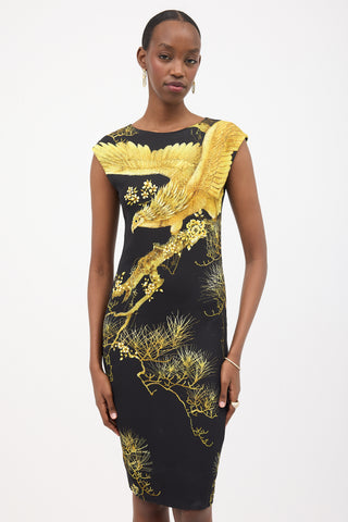 Roberto Cavalli Printed Sheath Dress
