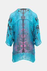 Roberto Cavalli Semi-Sheer Printed Top