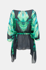 Roberto Cavalli Sheer Printed Top