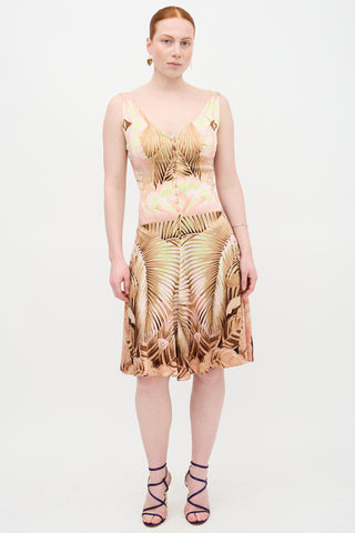 Roberto Cavalli Silk Floral Dress