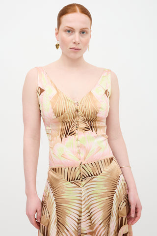 Roberto Cavalli Silk Floral Dress