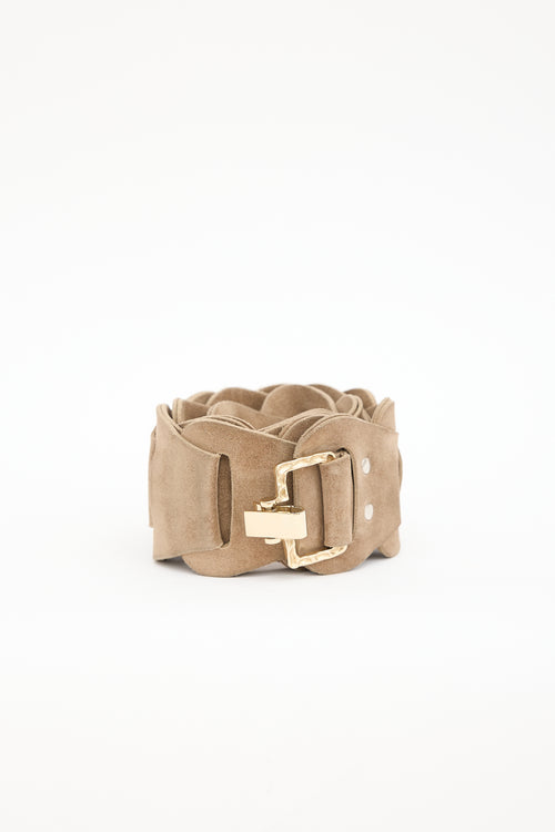 Roberto Cavalli Suede Link Belt