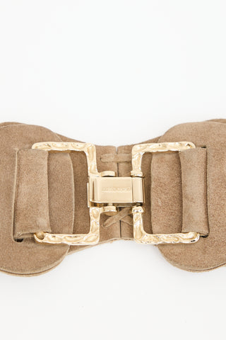Roberto Cavalli Suede Link Belt