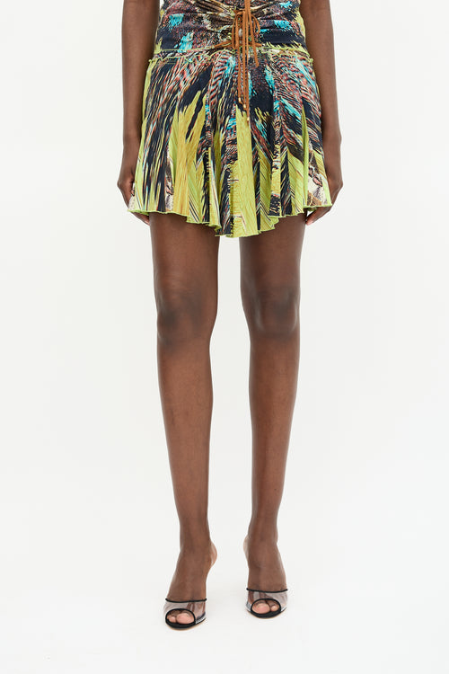 Roberto Cavalli Spring 2004 Silk Printed Skirt