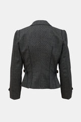 Roberto Cavalli Wool Button & Zip Jacket