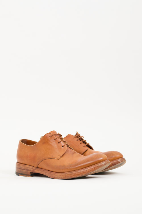 Rocco P. Brown Leather Lace Up Loafer