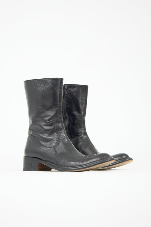 Rocco P. Leather Mid Calf Boot