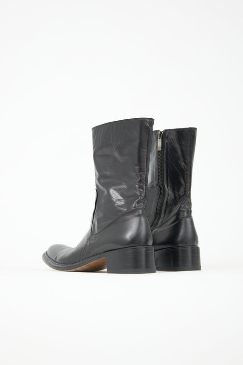 Rocco P. Leather Mid Calf Boot