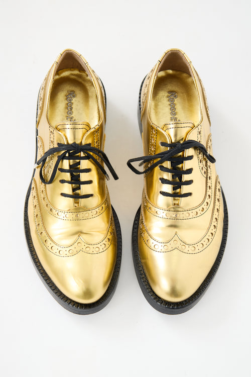 Rocco P. Metallic Brogue Oxford