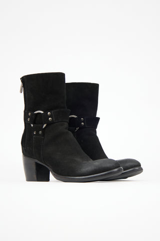 Rocco P. Suede Harness Boot