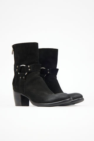Rocco P. Suede Harness Boot