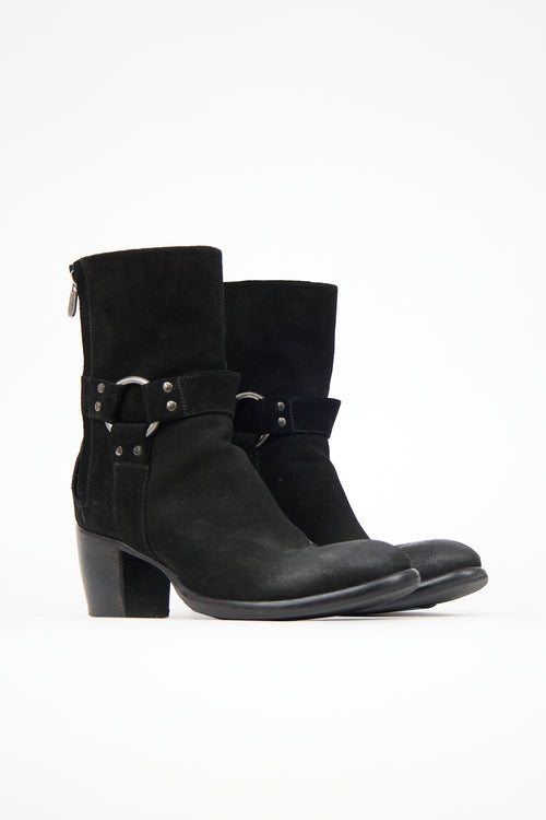Rocco P. Suede Harness Boot