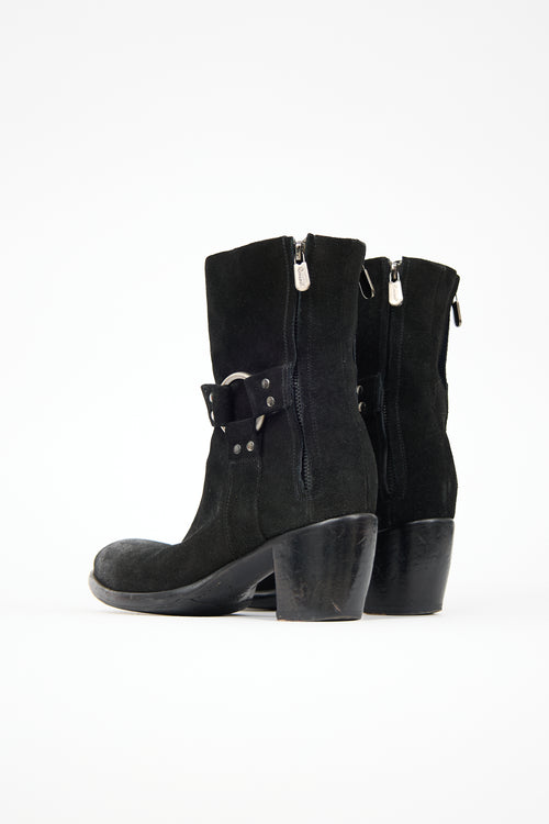 Rocco P. Suede Harness Boot