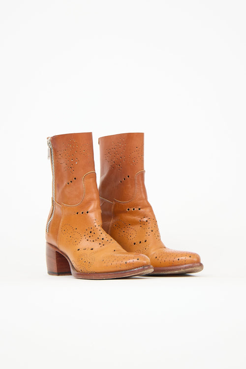 Rocco P. Leather Cutout Boot