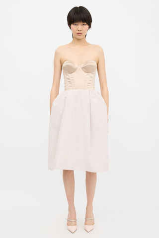 Rochas A-Line Bustier Dress