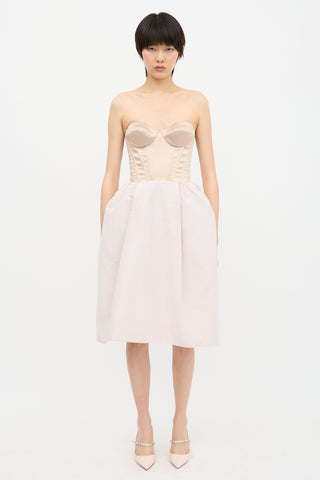 Rochas A-Line Bustier Dress