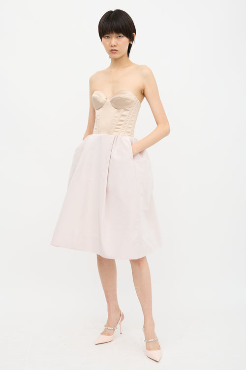 Rochas A-Line Bustier Dress