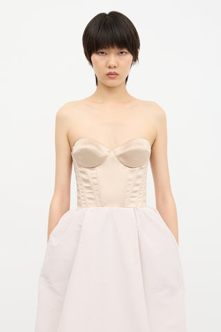 Rochas A-Line Bustier Dress