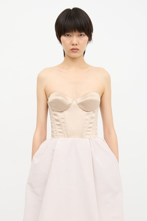 Rochas A-Line Bustier Dress