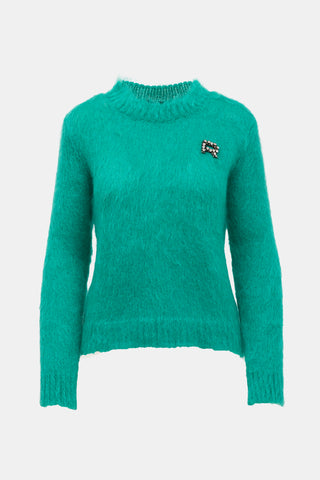 Rochas Mohair Logo Sweater