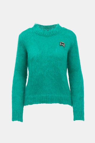 Rochas Mohair Logo Sweater